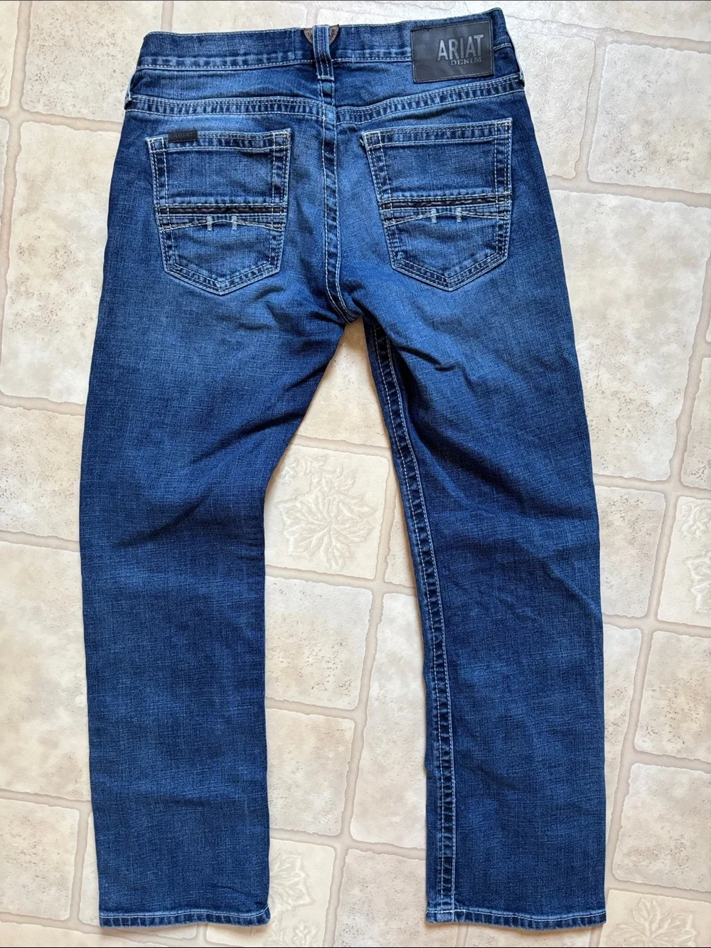 Ariat M7 Silverton Coltrane Slim Fit Straight Leg Jeans Mens 30x30 Dark Denim